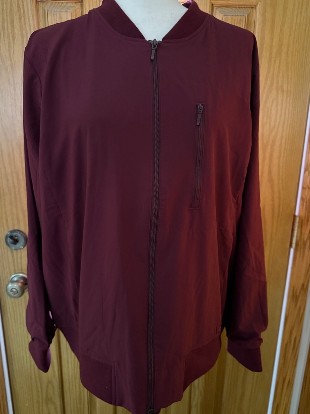Banana Republic Burgundy Bomber Jacket